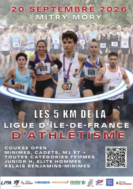 Les 5 km de la Ligue d'Île-de-France d'Athlétisme à Mitry-Mory